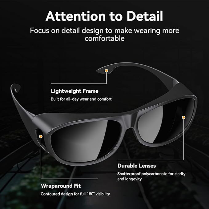 Indoor Hydroponics Grow Room Glasses with UV Protection for HPS MH LED Grow Lights (5 Pack)