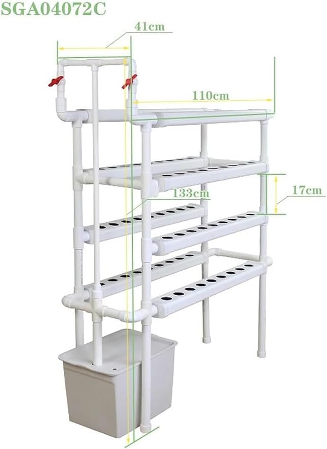 Hydroponics Growing SystemVertical Hydroponic Growing Systems PVC Tube for Plant Leafy Vegetable Tool Hydroponic Growing System