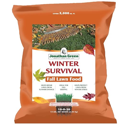 Jonathan Green (12400) Winter Survival Fall Lawn Food - 10-0-20 Fall Lawn Fertilizer (5000 Sq. Ft.)