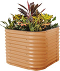 32 Extra Tall Raised Garden Bed Kits 3.5 x 3.5 x 2.7ft Raised Planter Box Outdoor 2 x 5 x 2.7ft Deep Root 4 in 1 Modular Metal Raised Beds for Gardening Vegetables Flowers Fruits - Terra Cotta