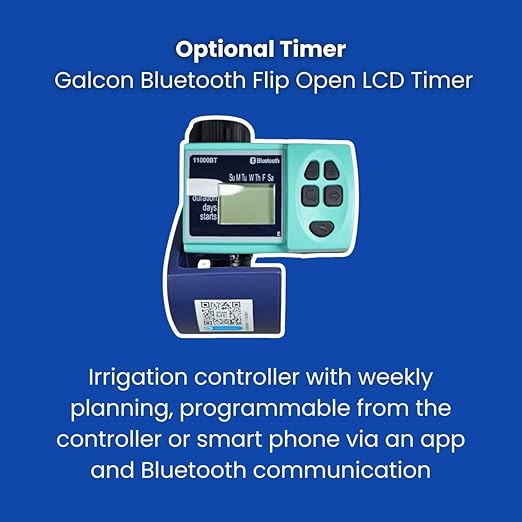 Automated Dripworks Drip Tape Irrigation Kit for Watering Row Crops in Farms (with Timer)-Waters Upto 10 20' Rows | Agricultural Grade Components | Trusted Brand Since 1991