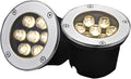 In-Ground Garden Light - Recessed Outdoor LED Spotlight Outdoor LED Floodlight IP67 Waterproof Recessed Ground LED Spotlights for Garden Construction Site Lighting(Red24W(85-265v))