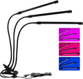 FILFEEL Full Spectrum USB Plant Grow Light with Timing and Nine Dimming Levels for Indoor and Flower Growth (Three Tubes -30W)