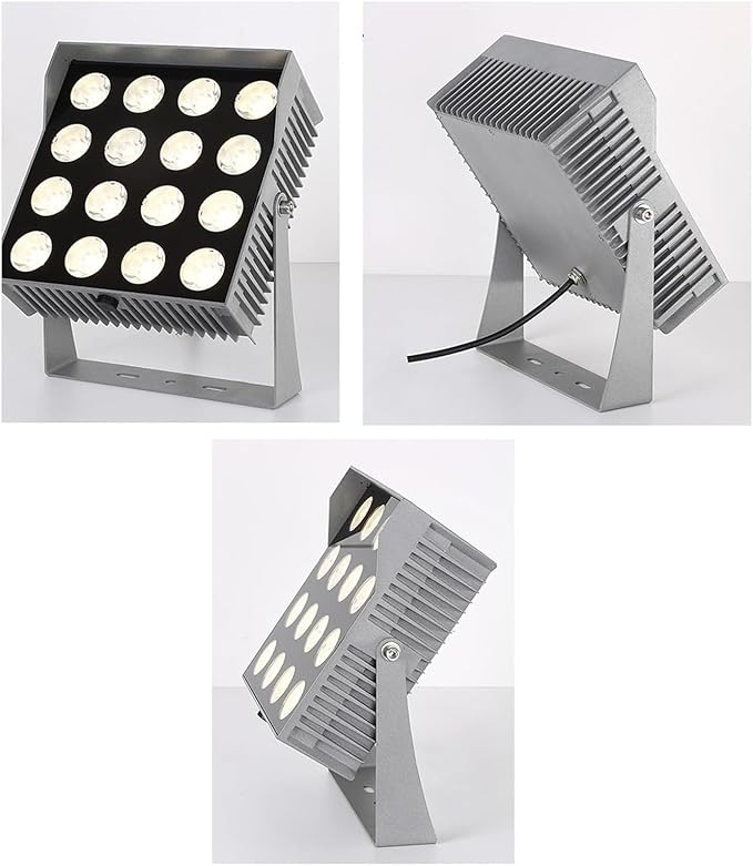 Square Narrow LED Flood Light - AC220V Spotlight Led Beam Lamp 30°A Beam of Light Spotlight Waterproof Long-Range Projection Lights Outdoor Wall Washer LampYellow 18w