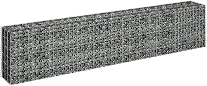 YAFF Gabion Raised Bed Galvanized Steel 106.3x11.8x23.6 (41.8lbs)