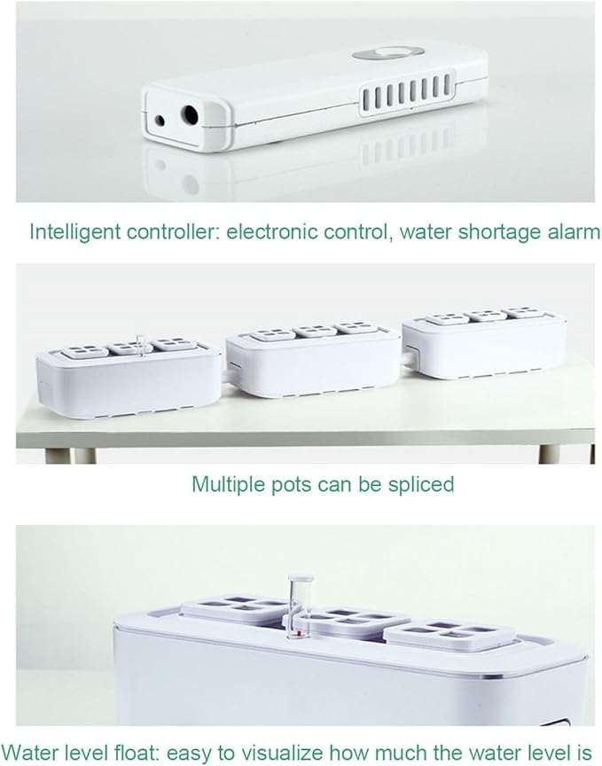 Hydroponic Growing System Kit Self Watering Planter Automatic System with Pump System and Automatic Timer Smart Indoor Garden Planter for Home