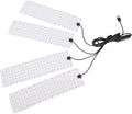 LED Grow Light Full Spectrum Indoor Plant Growing Lamp with Timer High PPFD Energy Saving11.8x3.1inch Plant Grow Lights for Seed Starting Vegetables Flower (4 Head)