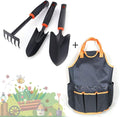 Unusual Gardening Gifts Garden Tool Set 4 Piece Heavy Duty Gardening Tools Set Hand Garden Tool Kit with Large Storage Tote Bag Outdoor Tool Kits for The Gardener Women Men