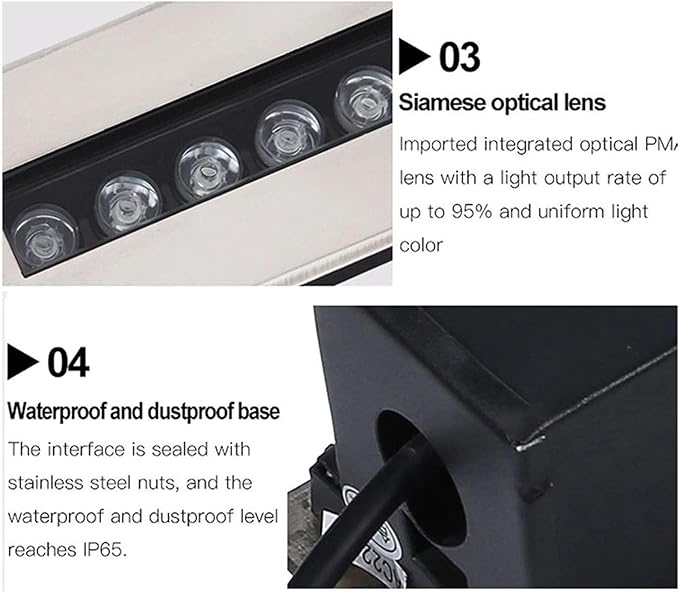 IP67 Waterproof Outdoor Recessed LED Spotlight - Buried Rectangular Garden Light