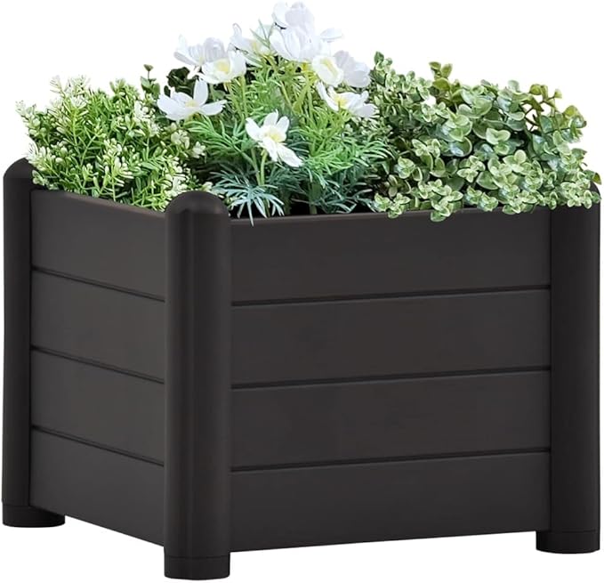 Garden Raised PlanterGarden BedGalvanized Raised Garden BedPlanter Raised bedsGalvanized PlanterBed PP Anthracite 16.9x16.9x13.8