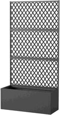 Modern Modular Planter Wall Freestanding Metal Raised Bed for Landscape Design - Create Custom Privacy Screens or Green Dividers on Deck Balcony or as a Garden Room Separator