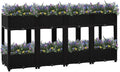 Raised BedGarden PlantersGarden PlantersGarden CenterpiecesGarden BedsRaised Beds for Growing FlowersHerbs and Fruits63x15.7x28 Polypropylene