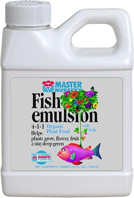 Master Nursery Fish Emulsion 4-1-1 Organic Plant Food - qt