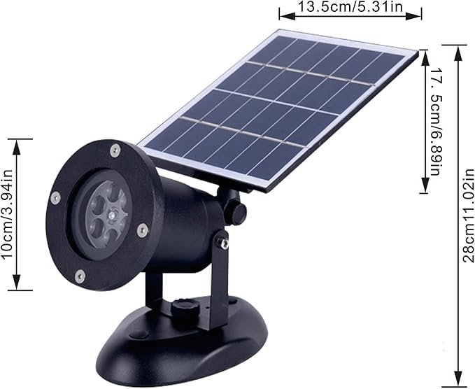 Outdoor LED Spotlight Waterproof Solar Spot Lights Bright Flag Light Landscape Automatic Mini Lawn Lamp 4.4W Graden Lights Decorative Lamp Courtyard Front Yard Christmas Snowflake HWD0177