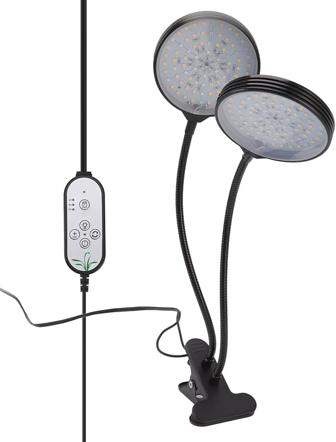 GLOGLOW LED Plant Grow Light Growing Lamps Dimmable Water Proof USB Powered 30W Full Spectrum Plant Growing Lamp with 360 Degree Hose for Indoor Outdoor Plants LED Grow Light