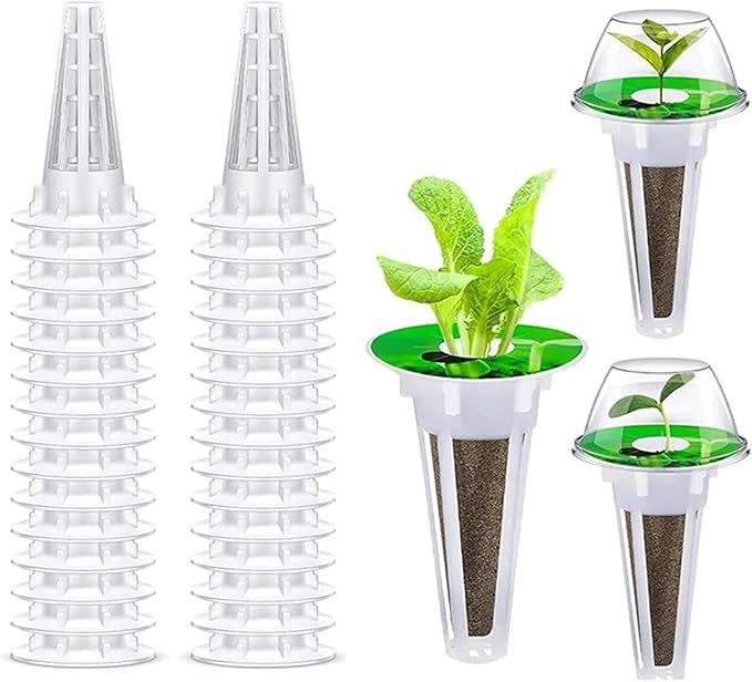 Net Pots for Hydroponics 100PCS B50C Hydroponic Growing - with Plant Baskets Containers