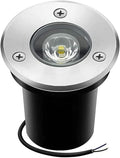 Recessed LED Outdoor Spotlights - 1W Ground LED Landscape Lights IP67 Waterproof Underground Buried Lamp Outdoor LED Floor Spotlight for Garden Driveway DeBlue-1PCS-1W