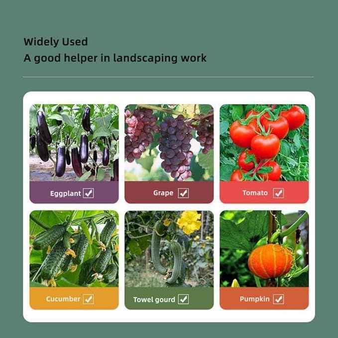 Plant Tying Machine Set Vine Tying Machine for Climbing Plants Tomato Tomatoes Vining Vegetables Flower PlantingCucumber 10000pcs Staples 20 Rolls (Green)