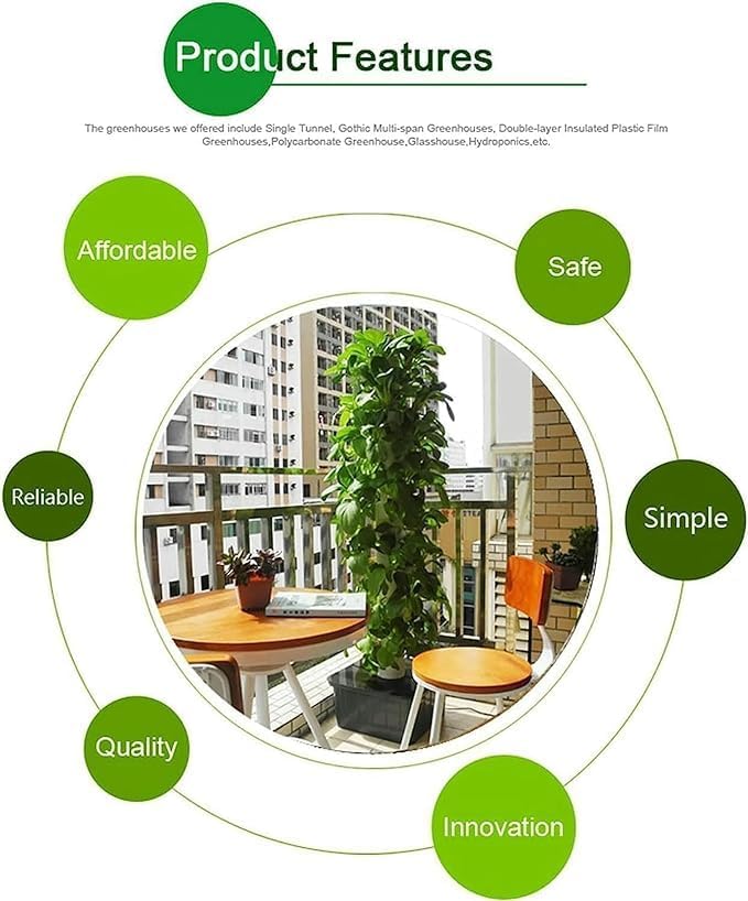Hydroponics Growing System 15-Floor 45-Hole Hydroponic Tower Set Hydroponic Growing Sys Hydroponic Kit Sys Vertical Hydroponics Sys Vegetable Plant Tower for ing Lover