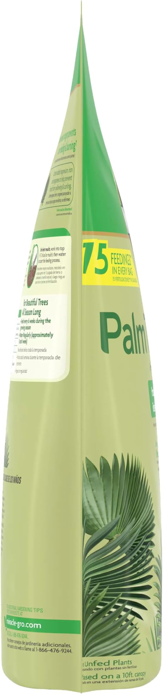 Miracle-Gro Palm Tree Food Plant Food for Deep Green Faster Growing Foliage with Slow Release Nitrogen 20 lbs.