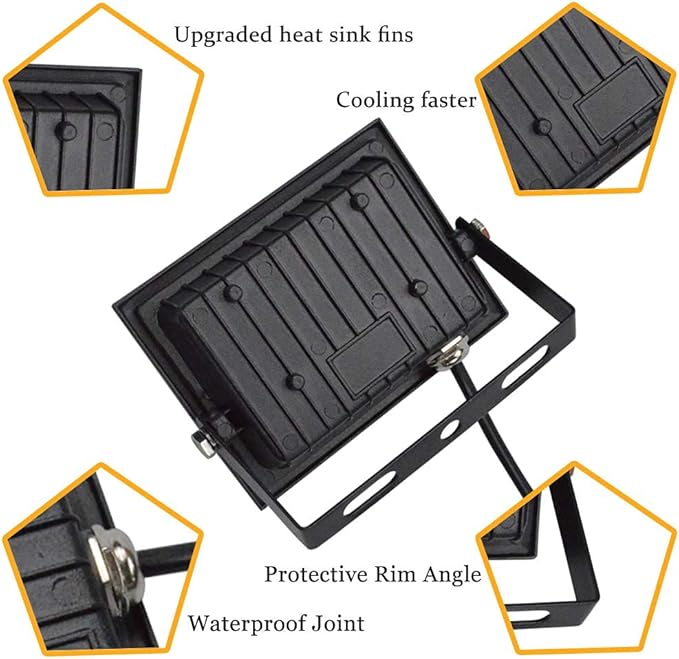 10W LED Landscape Lights 12V Low Voltage Warm White IP66 Waterproof Garden Flood Light for Pathway Lighting Yard Lawn Wall Trees Lighting Outdoor Spotlights with Spike Stand [10 Pack]