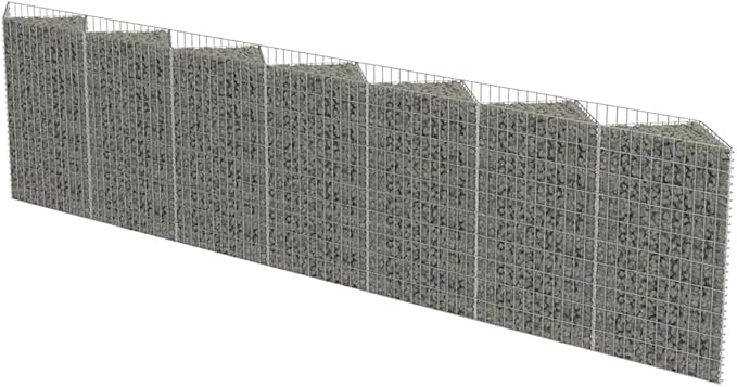 Outdoor Garden Gabion Wall Gabion Stone Basket Planter Raised Vegetable BedSteel Garden Decoration Galvanized Steel 177.2x11.8x39.4