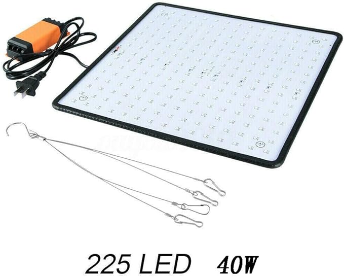 LED Grow Light 1000W 225 LED Ultra Thin Light Weight Easy to Install Red Light