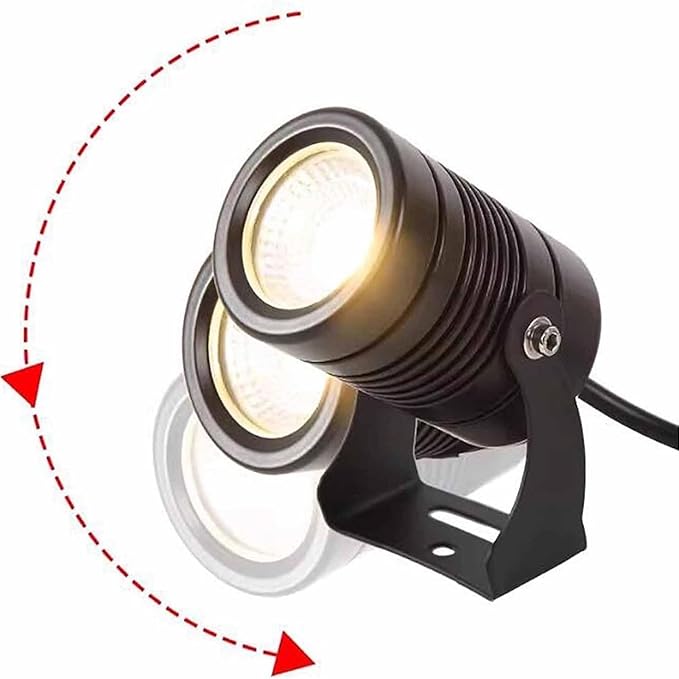 Narrow Beam Spotlight - Outdoor LED Spotlight Adjustable IP67 Waterproof Wall Wash Light For Building Facades Garden Flood Light With Long Throw Landscape Lighting Projection(Blue10W(AC85-265V))