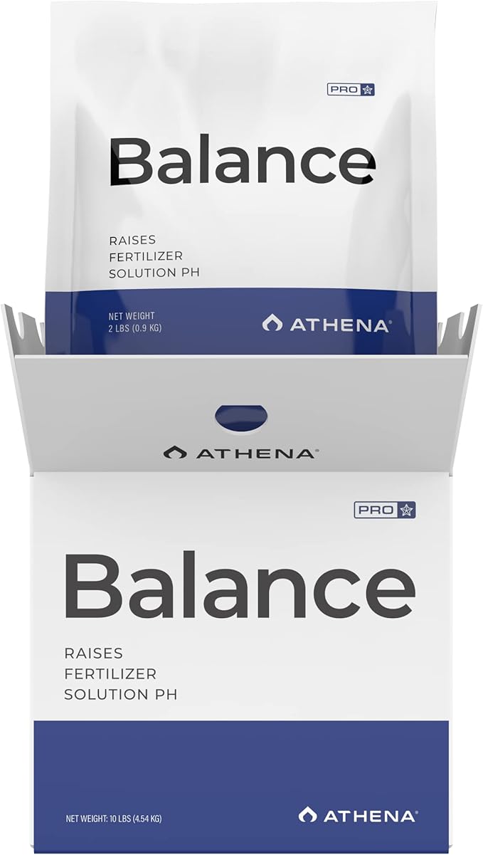 Athena Pro Balance - Hydroponic pH Buffer &amp Stabilizer | pH Buffer for Plants Hydroponic pH Stabilizer &amp pH Up Buffer Solution | Raises Fertilizer Solution pH – 10 lb