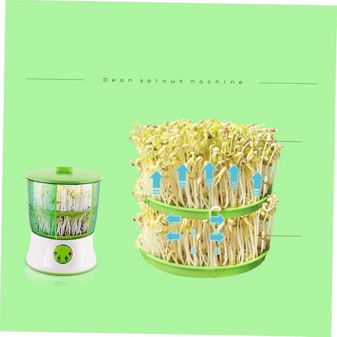 110v Microcomputer-Controlled Intelligent Household Bean Machine Automatic Watering System Double-Layer Design for Efficient Seed Germination