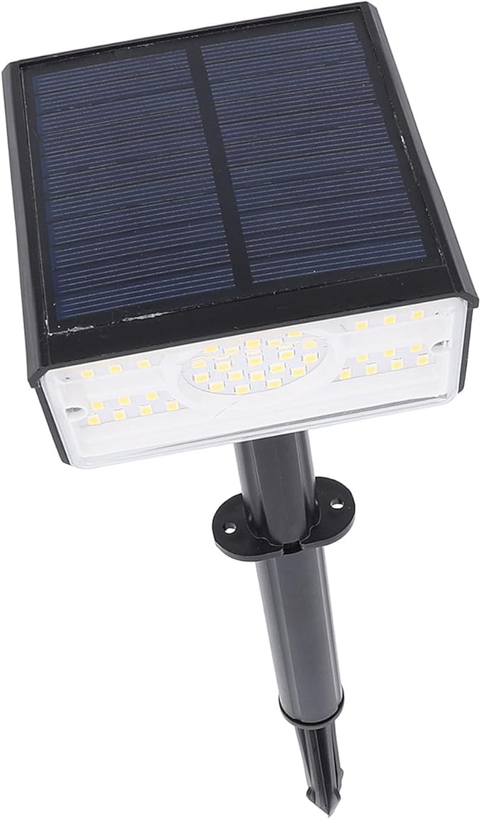 Outdoor Waterproof Spotlights 49 LEDs Solar Landscape Light - Bright Illumination IP65 Weather Ideal for Garden Yard Lawn (Warm Light)