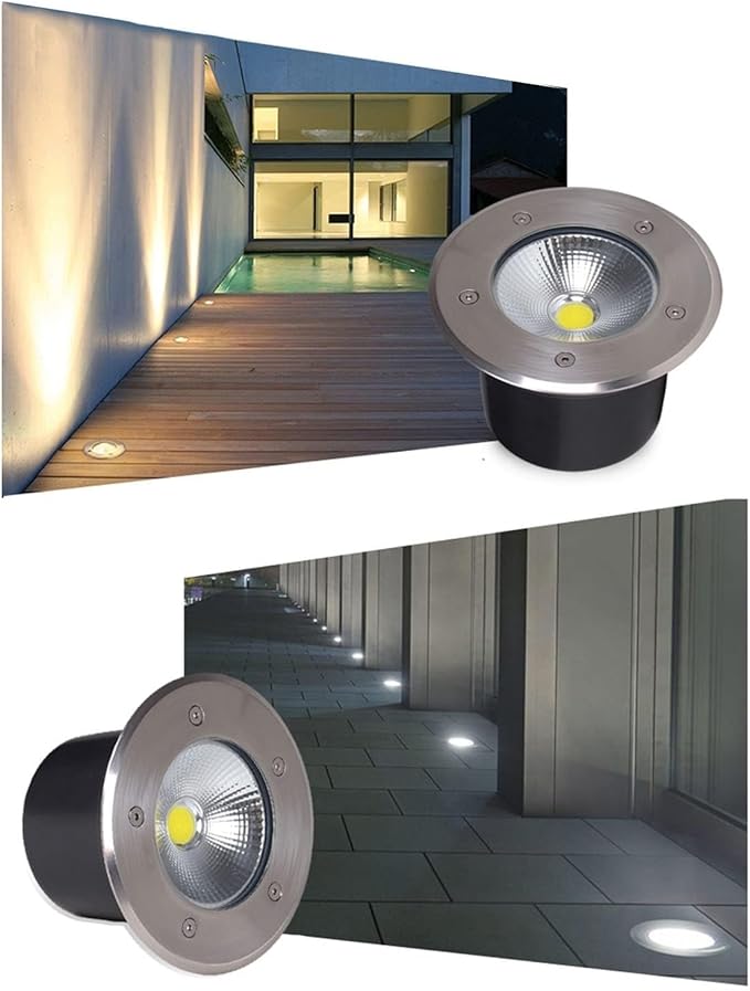 Square Ground Landscape Light - Outdoor Underground Light LED Outdoor Spotlight Waterproof IP66 Landscape Lights AC85-110V Recessed Outdoor Underground Light For Terrace Pathway Lawn (Purple