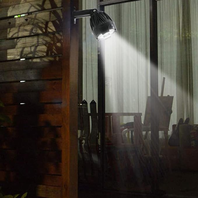 Outdoor Solar Lights 5V 3W Polysilicon Panel Fully Enclosed ABS Design Energy Saving - Weatherproof Spotlight Easy Installation for Garden and Yard