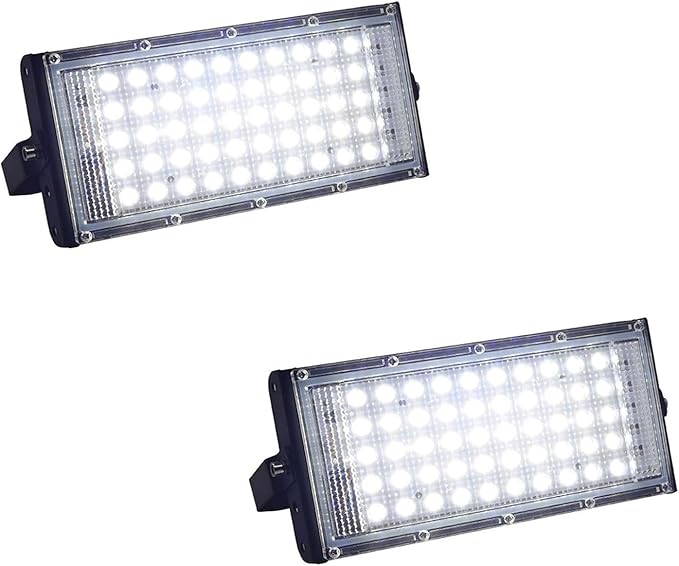 2PCS Outdoor Landscape Lights - IP66 Waterproof Rotation Spot Light 220V RGB Lawn Ground LED Floodlight Bright Security Light ColoredWhite