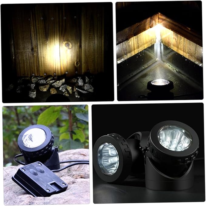 Solar Underwater Light Projector for Garden and -efficient Landscape Spotlight Light for Outdoor Events and Decorations