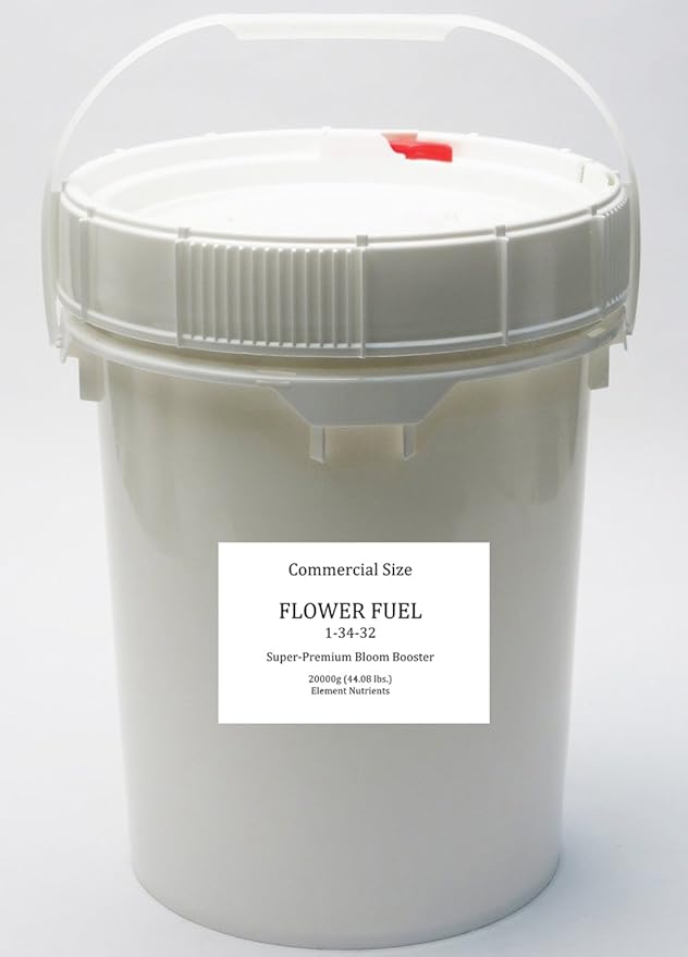 Bloom Booster and Yield Enhancer for Plants - Big Heavy Healthy Harvests for Use in Soil and Hydroponics - Concentrated Phosphorus and Potassium - Flower Fuel 1-34-32 20000g