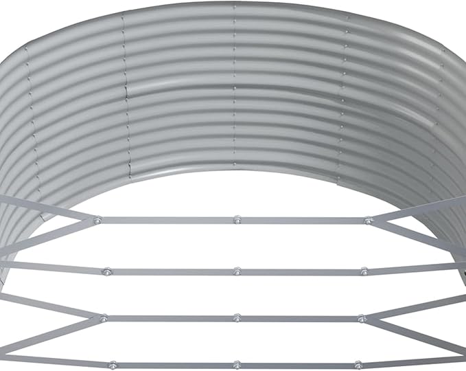 qiangxing Raised Planters for GardenRaised Flower BedOutdoor Flower BoxGarden Raised Bed Gray 83.5x55.1x26.8 Powder-Coated Steel