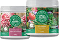 Gaia Green Power Bloom and All Purpose Organic Plant Nutrients Fertilizer and Growbuds Feeding Chart 500G Bundle Set