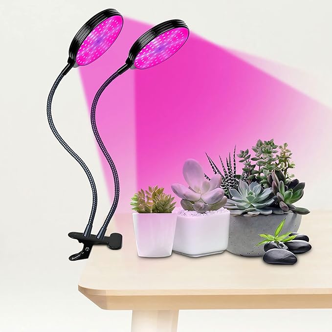 MEGHALI USB Plant Light LED Plant Fill Lights Clip Light with Timing Dimming Function Indoor Plant Lamp for Vegetable Succulent Herb Seedlings Garden