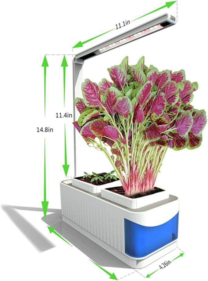 Hydroponic Equipment Indoor Herb Garden Grow Kit Desktop Smart Hydroponics System LED Planting Flowerpot Vegetable Cultivation Plant Growth Light Indoor Garden