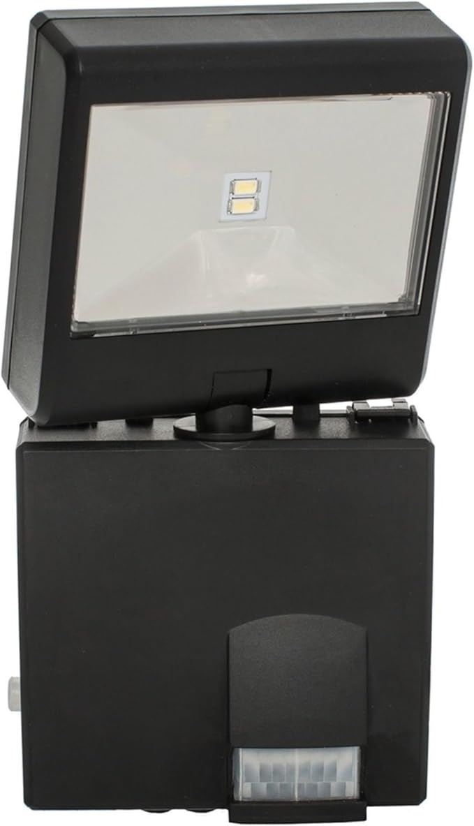 Maxsa 42111 Battery Powered Security Spotlight Black