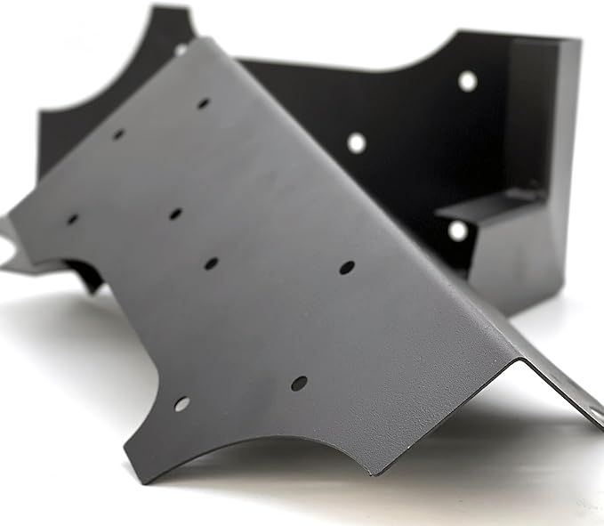 Hi-Flame 4 Set Raised Garden Bed Corner Brackets with Screws Fit Lumber up to 2 Inch x 12 Inch Raised Bed Brackets for Vegetable Garden (Black)