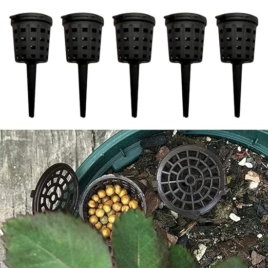 100Pcs Plant Fertilizer Basket SetPortable Root Fertilizer Box Plastic Planting Basket for Garden
