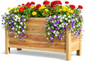 Tall Cedar Raised Garden Planter Box with Legs – Elevated Design for Comfortable Gardening Custom Sizes for Home Patio &amp Commercial Use (46 L x 16.5W x 25)