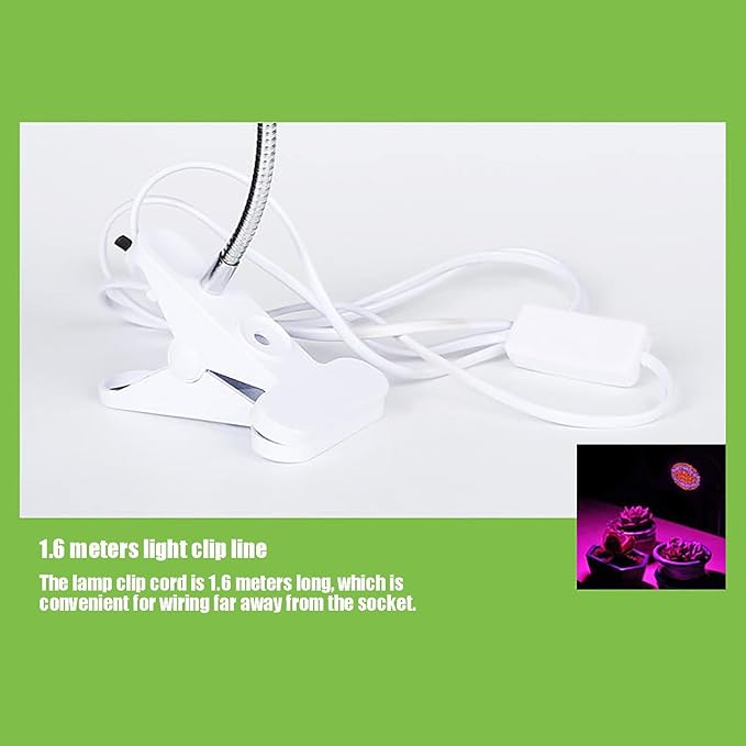 LED Grow Light Grow Lights for Indoor Plants Witrh Switch Ideal for Greenhouse Plants Flowers Veg Succulents Potted Growth (Size : 1 Head 290 lamp Beads) ()