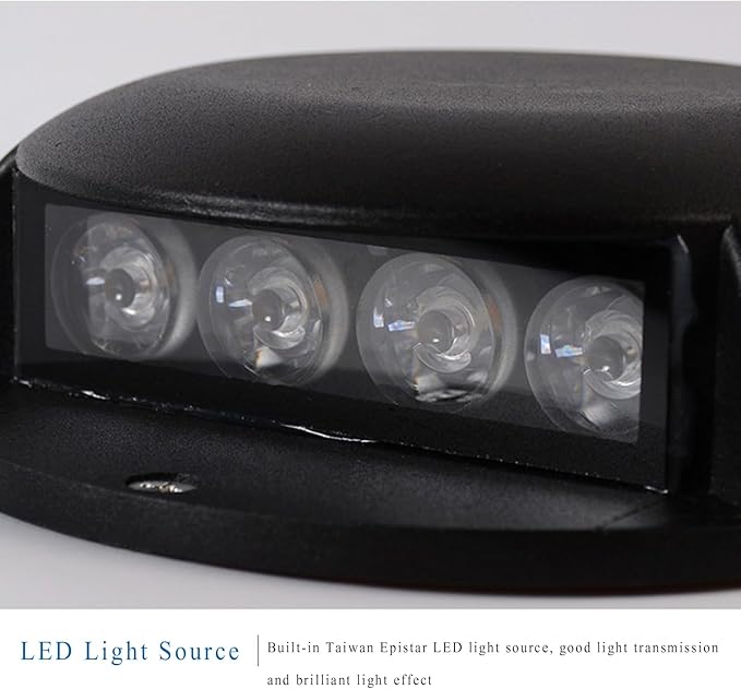 LED Underground Light Outdoor Buried Lights IP65 Waterproof 1 Side Lighting Surface Mounted Deck Lights Low Voltage AC/DC12-24V for Garden Path Wall Stair Yard Landscape Spotlight