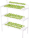 Hydroponics Growing System Kit Aquaponics Growing System3 Layers/90 Sites Food PVC Pipes Planting Vegetables Garden Tools for VegetablesFruitsPlant(Upgraded Version)