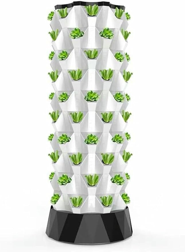 Hydroponics Tower Growing System 48/64/80 Pots Sites Indoor Vertical Gardening Grow Kit Farm Greenhouse Grow System with Water Pump-*