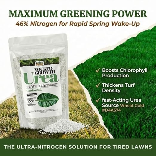 Old Cobblers Farm™ Wicked Growth High-Efficiency 46-0-0 Fertilizer - Urea - Fast-Acting Nitrogen Source for Lush Growth in Gardens &amp Farms -Soluble (5 lbs | 10 lbs | 15 lbs | 20 lbs) (5lbs)