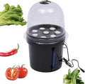 Hydroponic Seedling System Kit 8-Hole 5L Sprayer Seedling Box with Dome Lid Indoor and Outdoor Hydroponics Equipment for Garden Vegetables